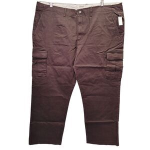 Goodthreads Men's Athletic-Fit Vintage Stretch Cargo Pant Brown Size 42W X 28L